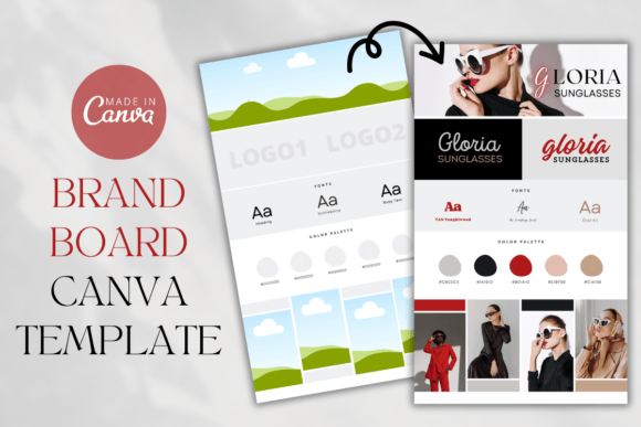 Download Brand Board Canva Template, Branding Kit - Premium Resources